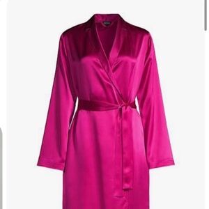 La Perla Silk  short robe Fucscia size s
